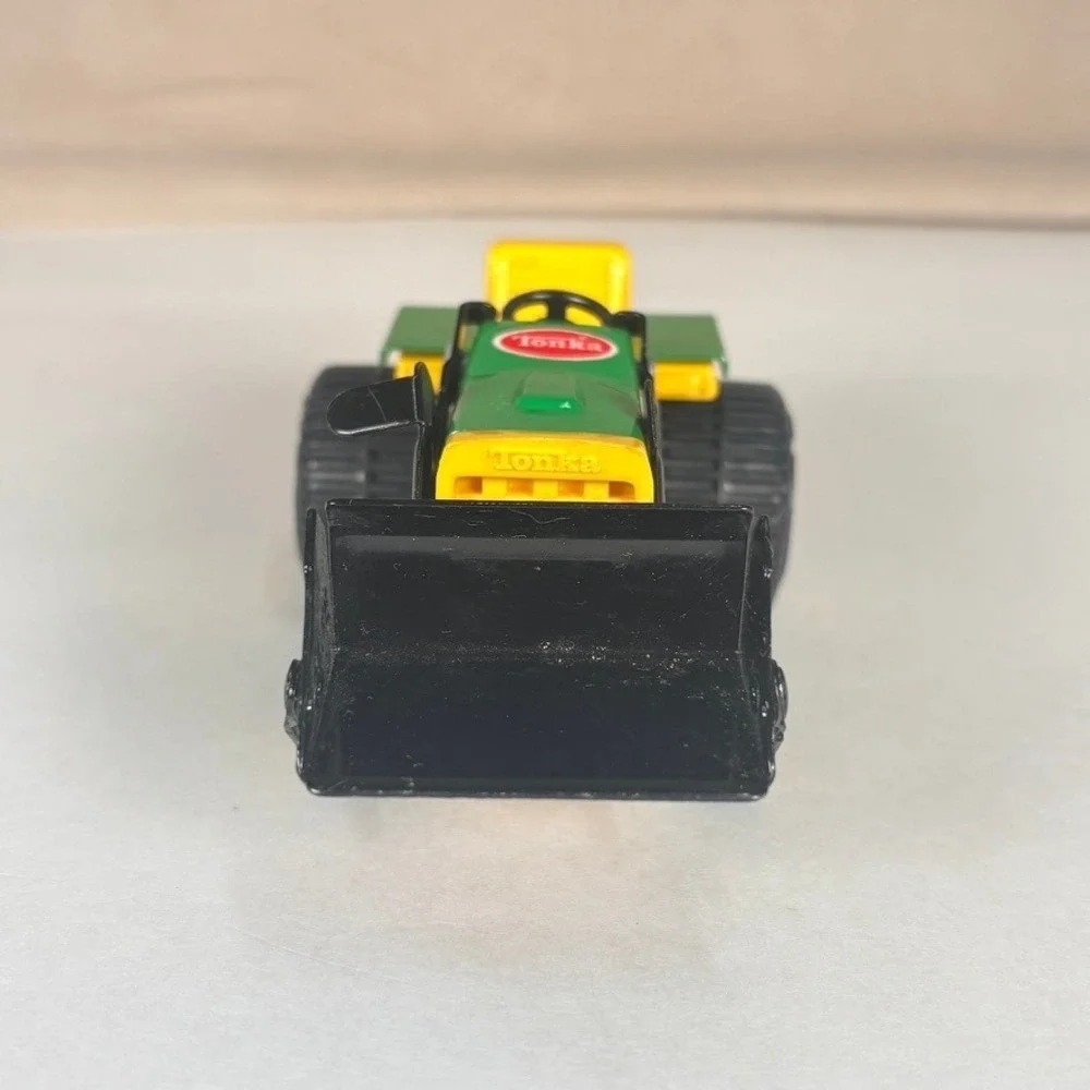Vintage Tonka Front Loader Tractor 1970s Green Diecast Construction‎ Toy Vehicle